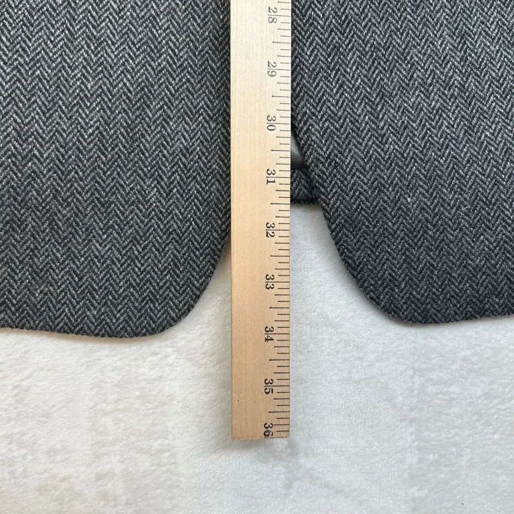 Banana Republic Tweed Sport Coat Mens‎ 44R 44 Grey Herringbone Wool